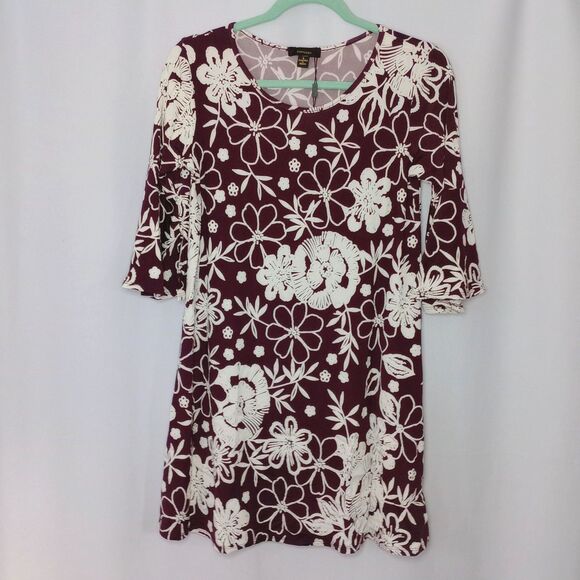 ⭐ Espresso Womens Mini Bell Sleeve Embroidered Feminine Floral Dress NWT sz Smll - Picture 1 of 6